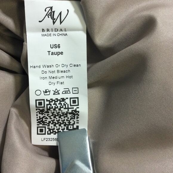 FORMAL PARTY SZ 6 S taupe pink satin wedding guest bridesmaid dress NEW b19 - Picture 8 of 8